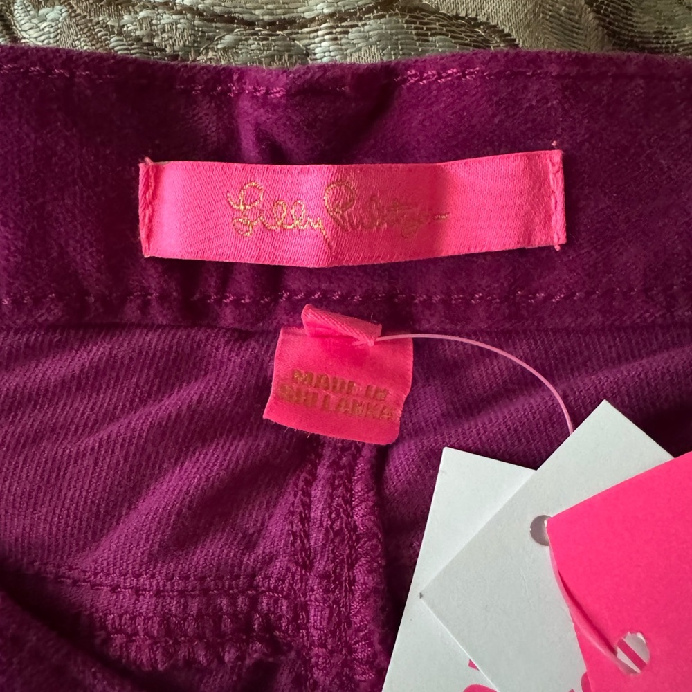 Brand new with tags Lilly Pulitzer velvet skinny pants - Picture 2 of 6